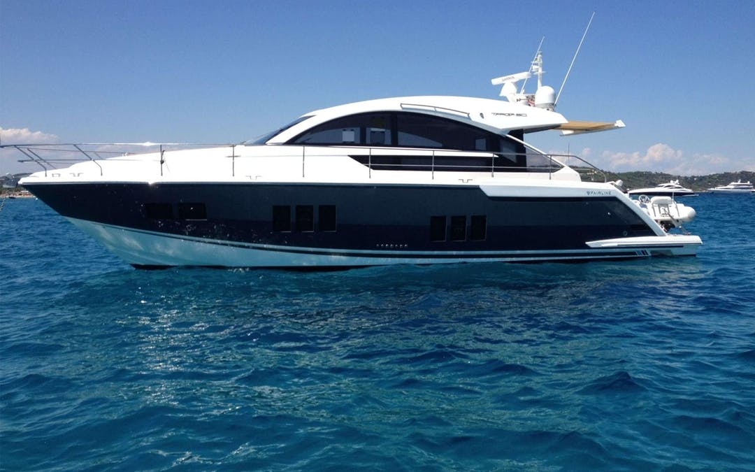 50 Fairline luxury charter yacht - Beaulieu-sur-Mer, France