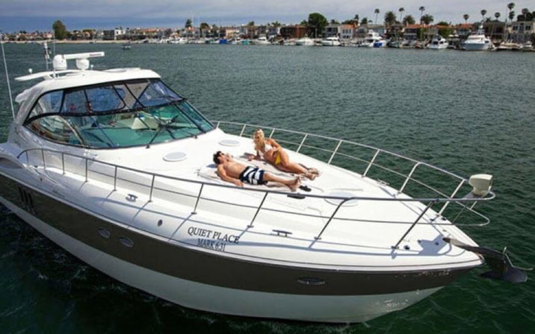 50 Cruiser luxury charter yacht - Balboa Bay Club, West Coast Highway, Newport Beach, CA, USA