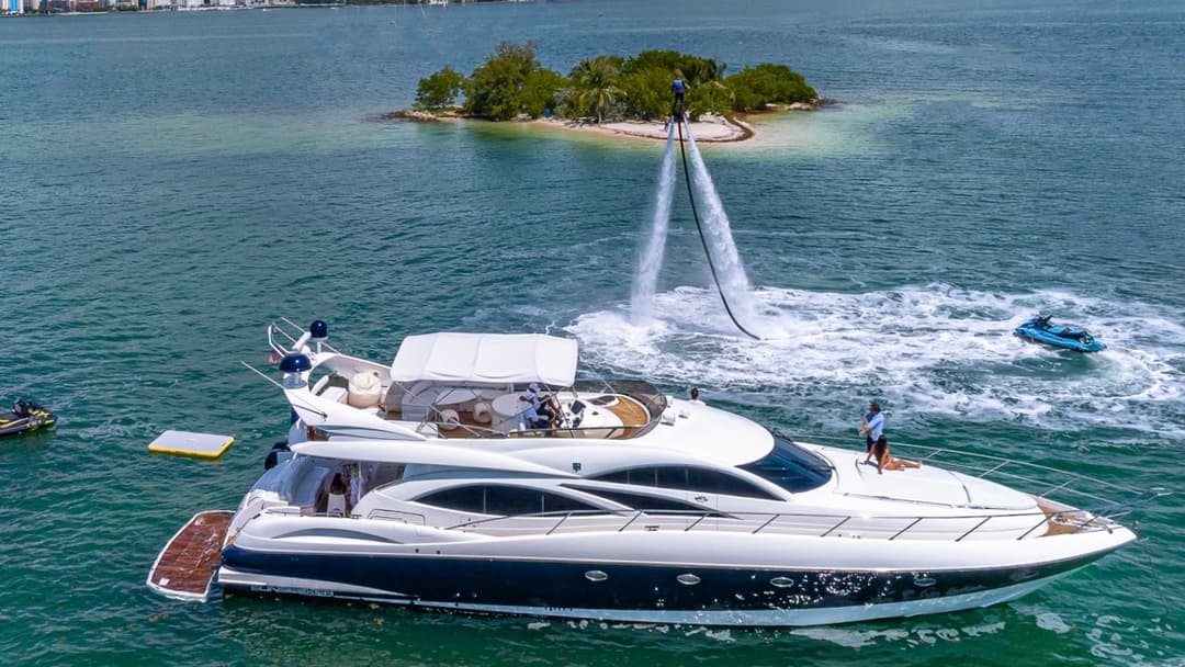 74 Sunseeker luxury charter yacht - 5225 Collins Ave, Miami, FL 33140, USA