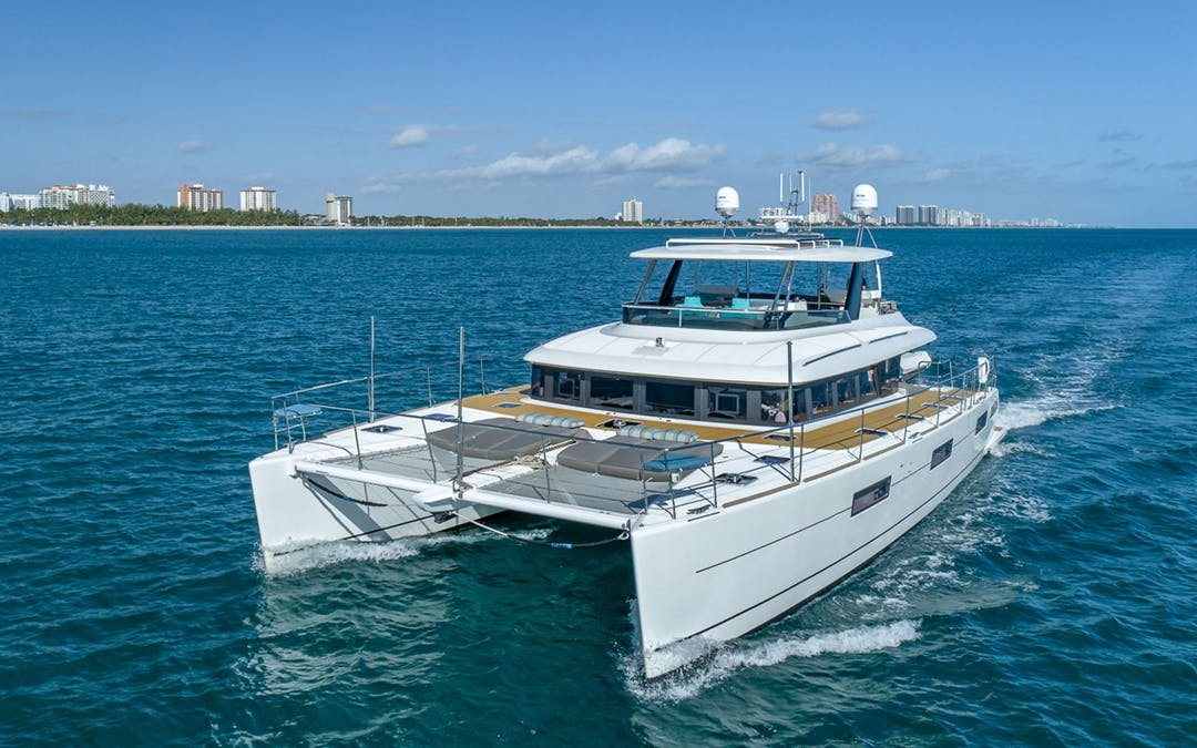 70 Lagoon luxury charter yacht - Miami Beach Marina, Alton Road, Miami Beach, FL, USA