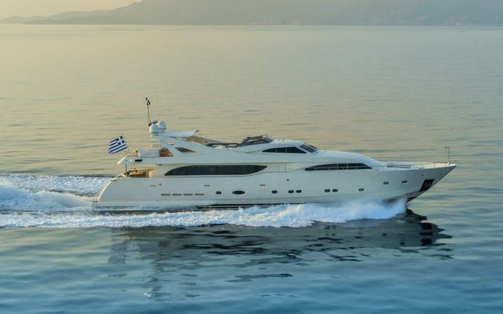 112 Ferretti luxury charter yacht - Athens, Greece