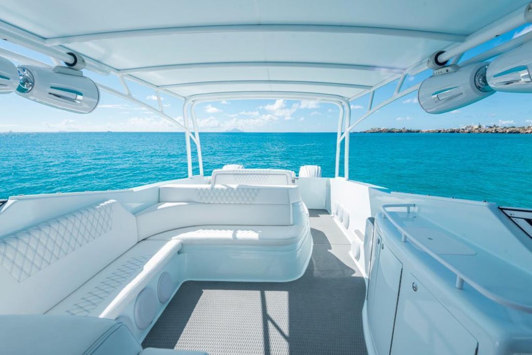 50 Fountain luxury charter yacht - St Martin