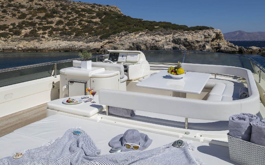 80 Ferretti luxury charter yacht - Athens, Greece