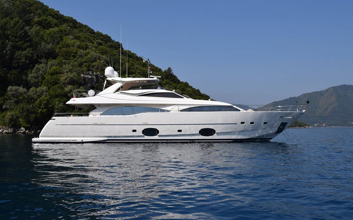 98 Ferretti luxury charter yacht - Athens, Greece