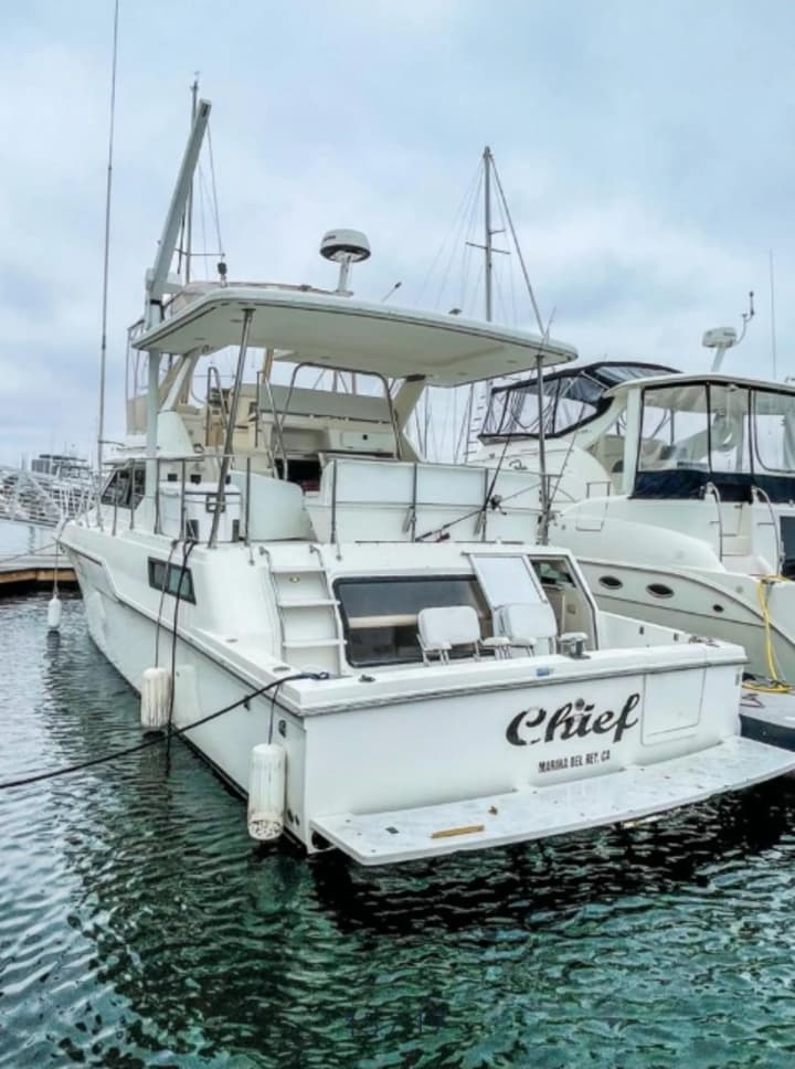 Enjoy life on a 50ft three level yacht.