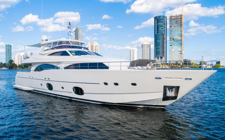 The Capital - 2008 Ferretti 97 luxury yacht for sale/ available for purchase