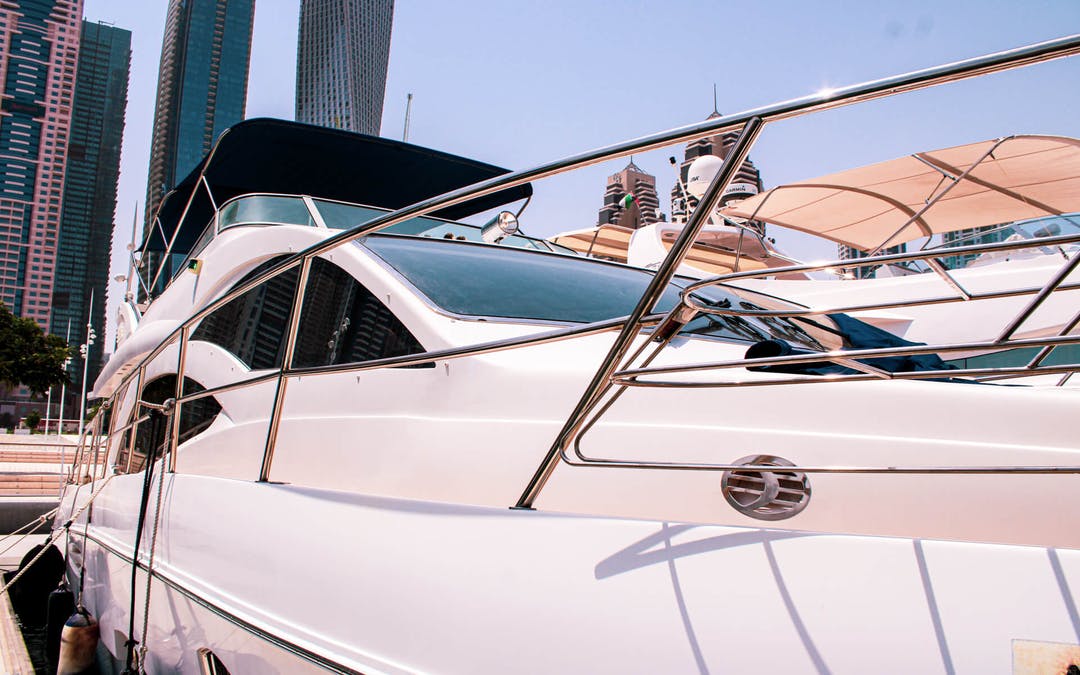 56 Majesty luxury charter yacht - D-Marin Dubai Harbour Marina, Marina - Dubai - United Arab Emirates