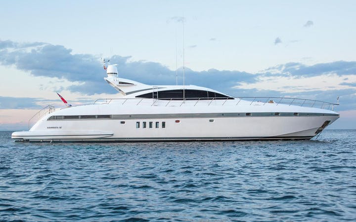 92 Mangusta luxury charter yacht - Ibiza, Spain