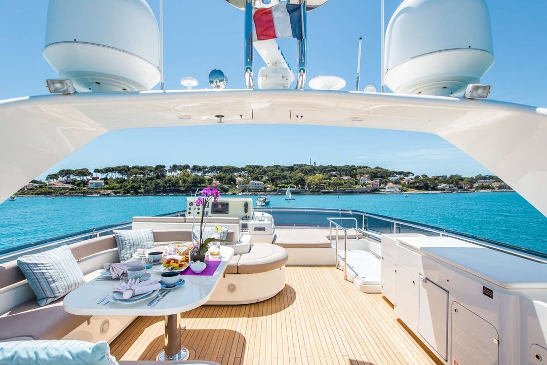 82 Ferretti luxury charter yacht - Blue Haven Marina, Leeward Settlement, Turks and Caicos Islands