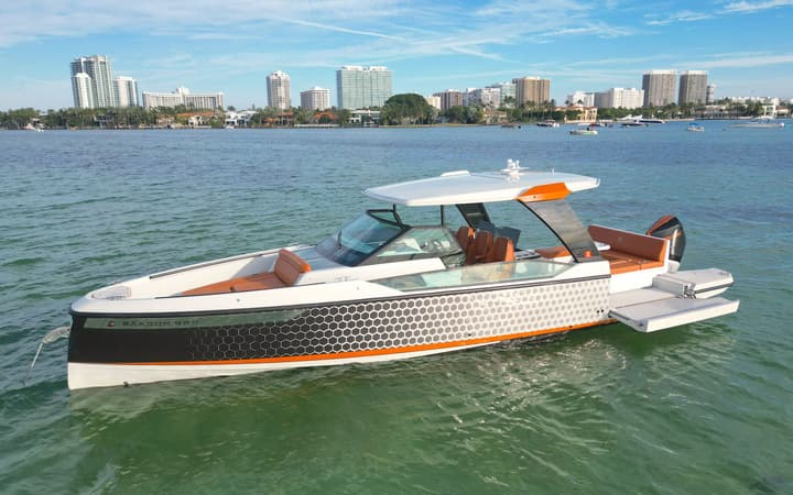 34 Saxdor luxury charter yacht - Mondrian South Beach Miami, West Avenue, Miami Beach, FL, USA