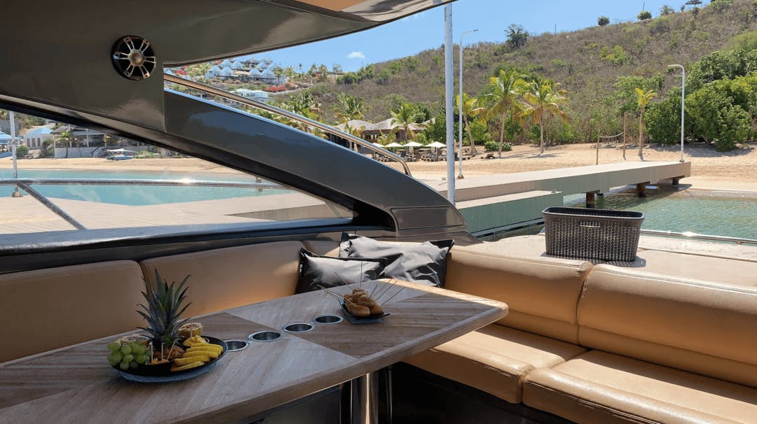 54 Princess luxury charter yacht - Porto Cupecoy, Sint Maarten