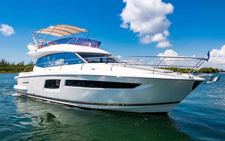 52 Prestige luxury charter yacht - Yaya Coastal Cuisine, Northeast Bayshore Court, Miami, FL, USA