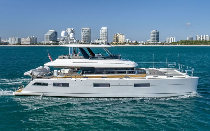 70 Lagoon luxury charter yacht - Miami Beach Marina, Alton Road, Miami Beach, FL, USA