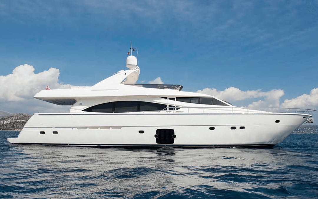 84 Ferretti luxury charter yacht - Athens, Greece