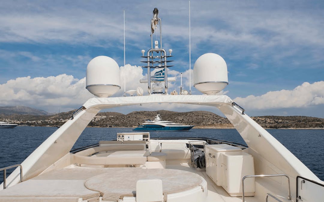 84 Ferretti luxury charter yacht - Athens, Greece