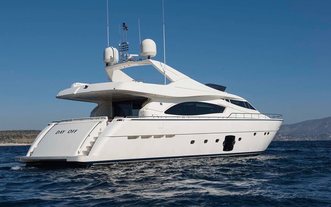90 Ferretti luxury charter yacht - Athens, Greece