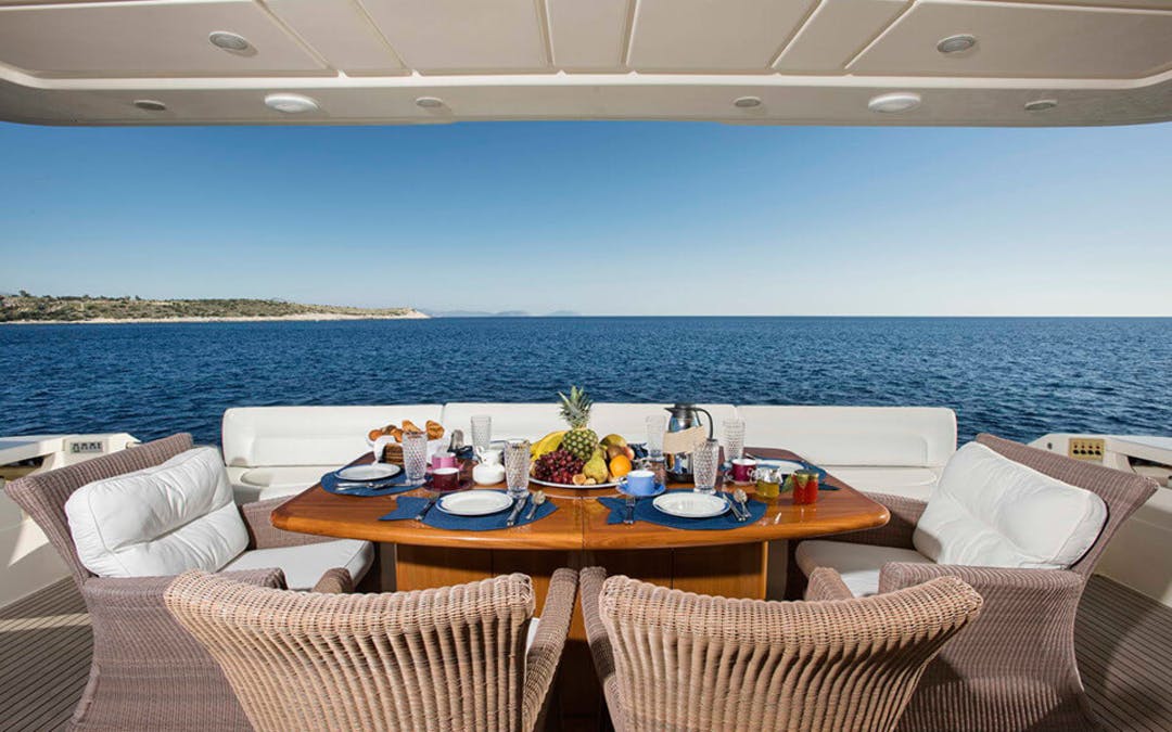 90 Ferretti luxury charter yacht - Athens, Greece
