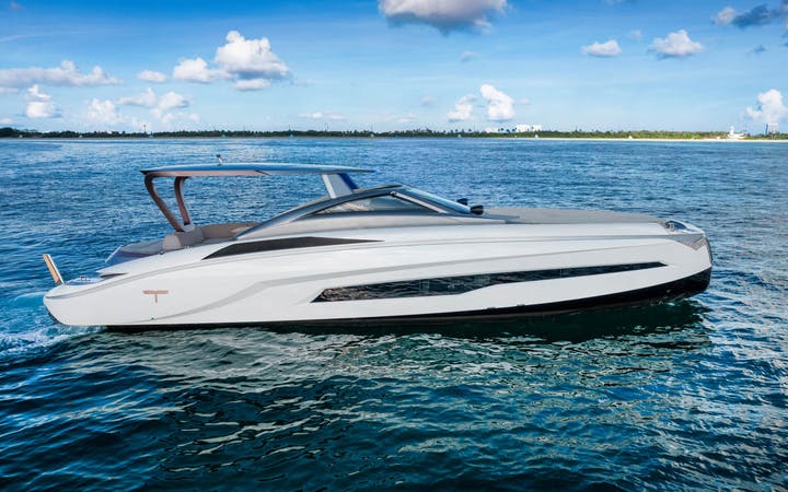 55' Tecnomar Evo luxury charter yacht - 400 Sunny Isles Blvd, Sunny Isles Beach, FL, USA