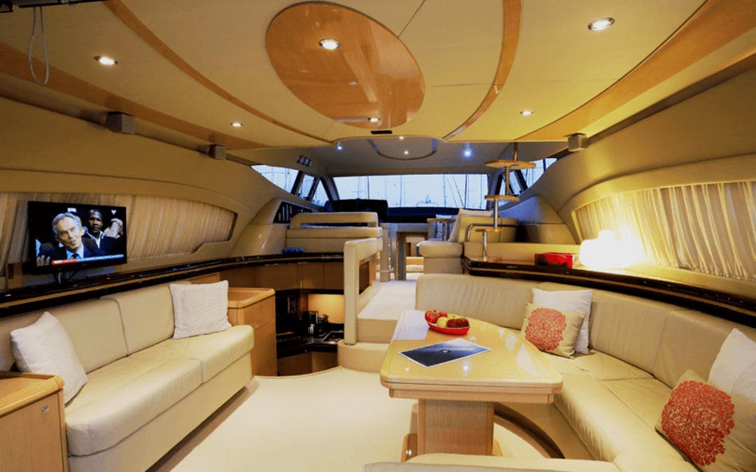 55 Ferretti luxury charter yacht - Nammos, Psarrou, Mykonos, Greece