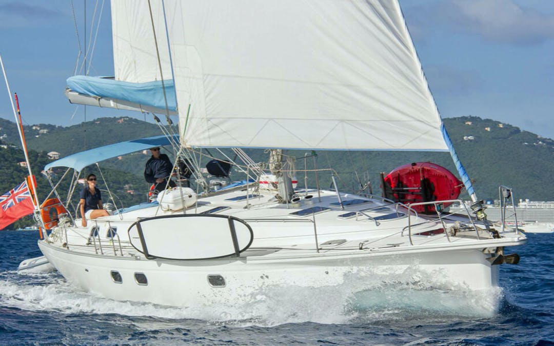 50 Dufour luxury charter yacht - White Bay, British Virgin Islands