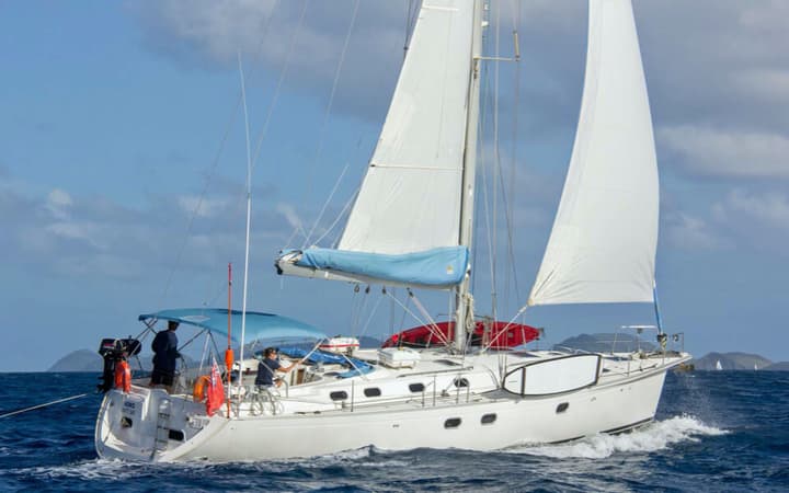 50 Dufour luxury charter yacht - White Bay, British Virgin Islands
