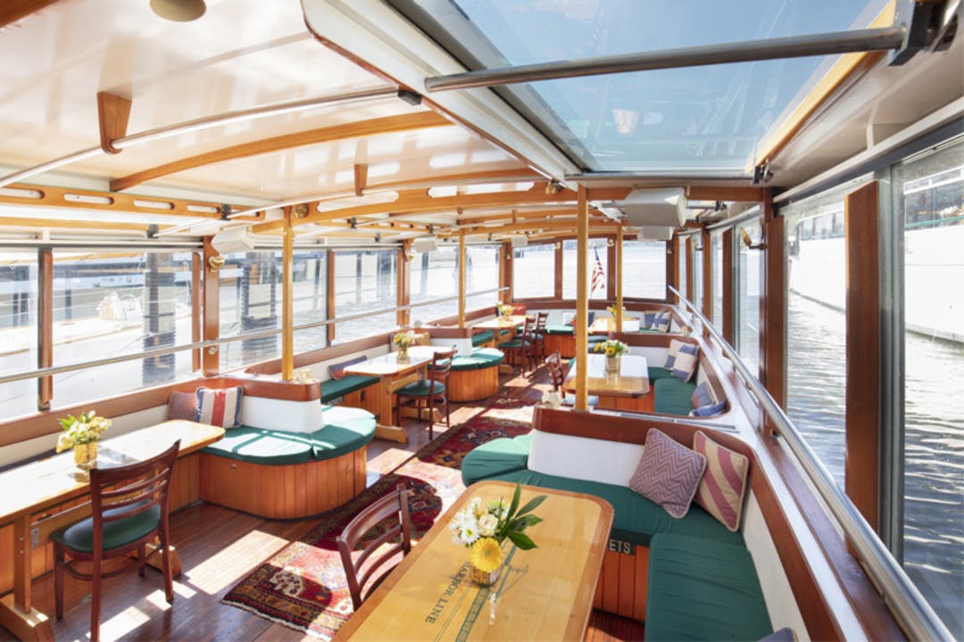 80 Manhattan luxury charter yacht - Chelsea Piers, New York, NY, USA