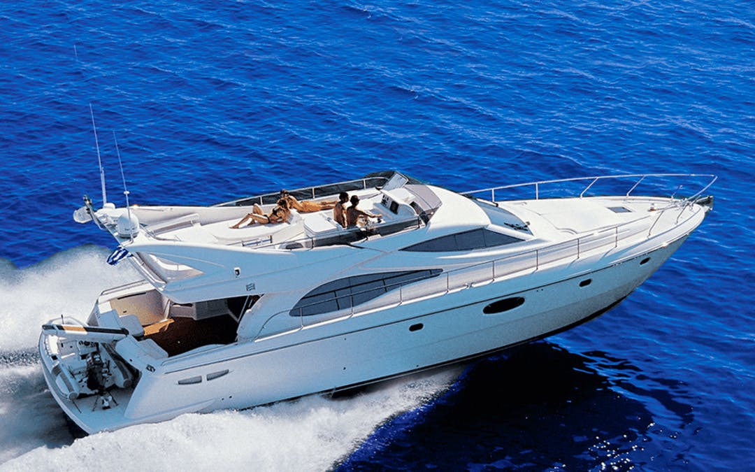 59 Ferretti luxury charter yacht - Nammos, Psarrou, Mykonos, Greece