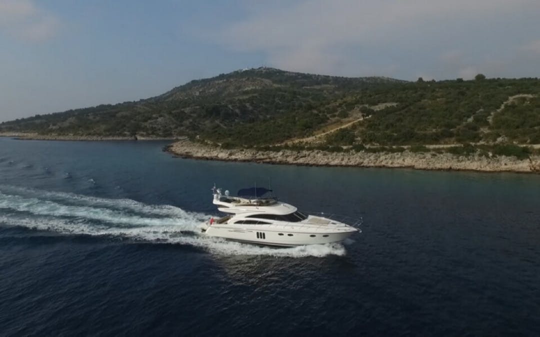 58 Princess luxury charter yacht - ACI Marina Split, Uvala Baluni, Split, Croatia