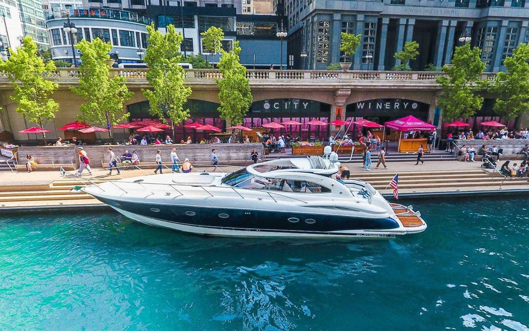 60 Sunseeker luxury charter yacht - 31st Street Harbor, Chicago, IL, USA