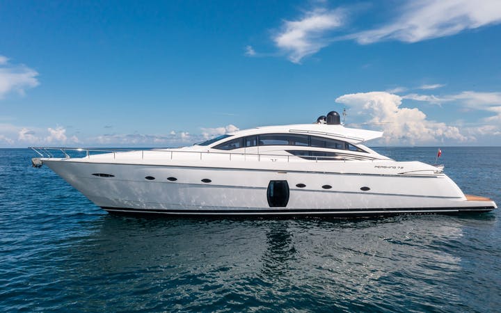 72 Pershing luxury charter yacht - Miami Beach Marina, Alton Road, Miami Beach, FL, USA