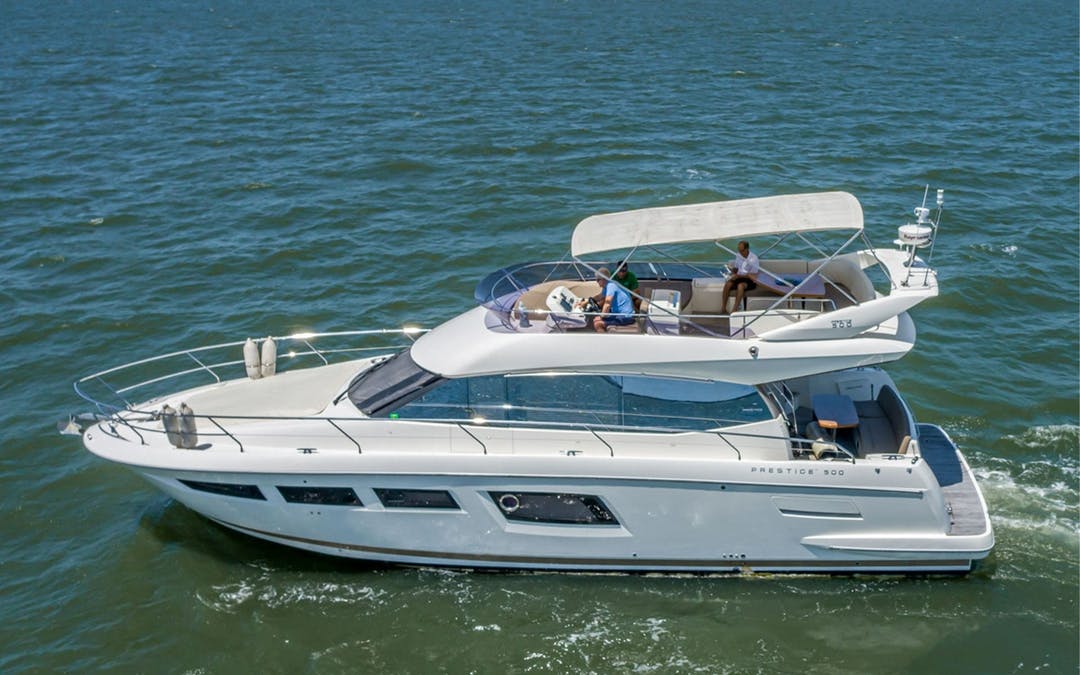 50 Prestige luxury charter yacht - Westshore Yacht Club Marina, 6005 Beacon Shores St, Tampa, Florida, USA