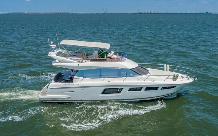 50 Prestige luxury charter yacht - Westshore Yacht Club Marina, 6005 Beacon Shores St, Tampa, Florida, USA