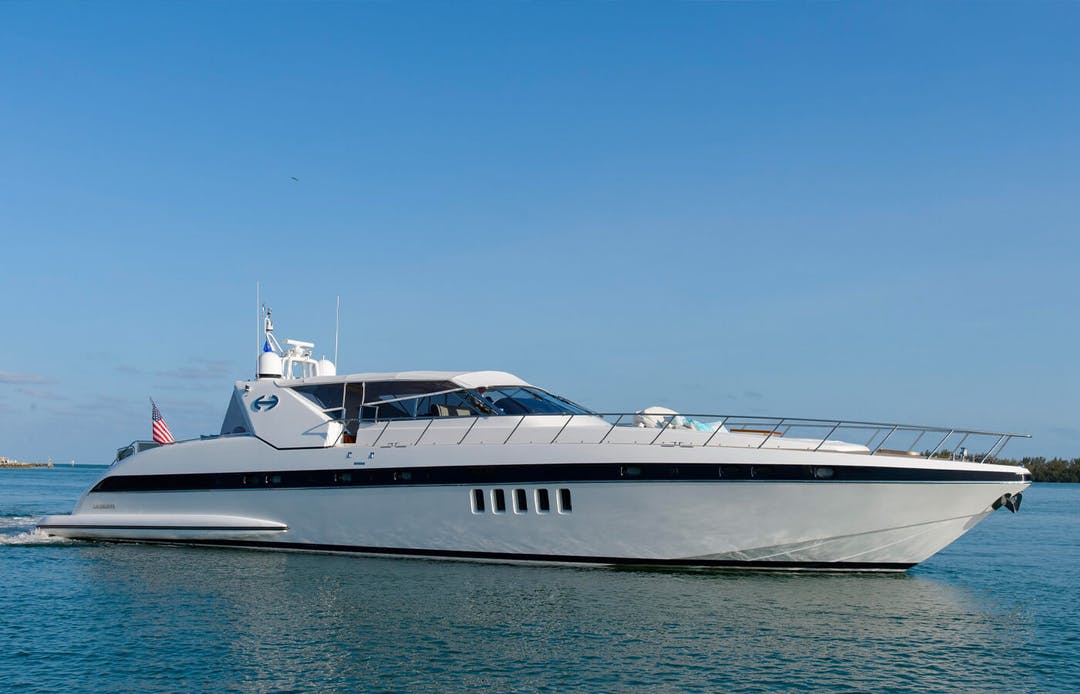 80' Mangusta luxury charter yacht - Miami