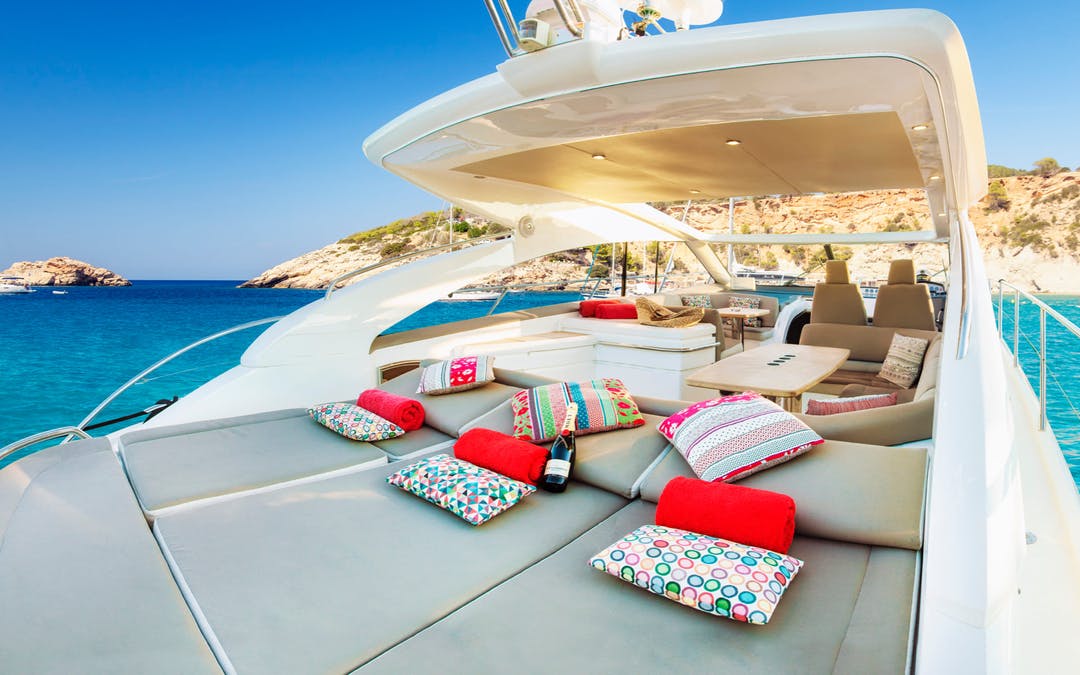 53' Princess luxury charter yacht - Ibiza, Spain - 3
