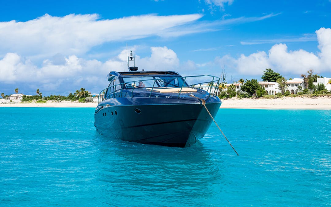 54 Princess luxury charter yacht - Porto Cupecoy, Sint Maarten
