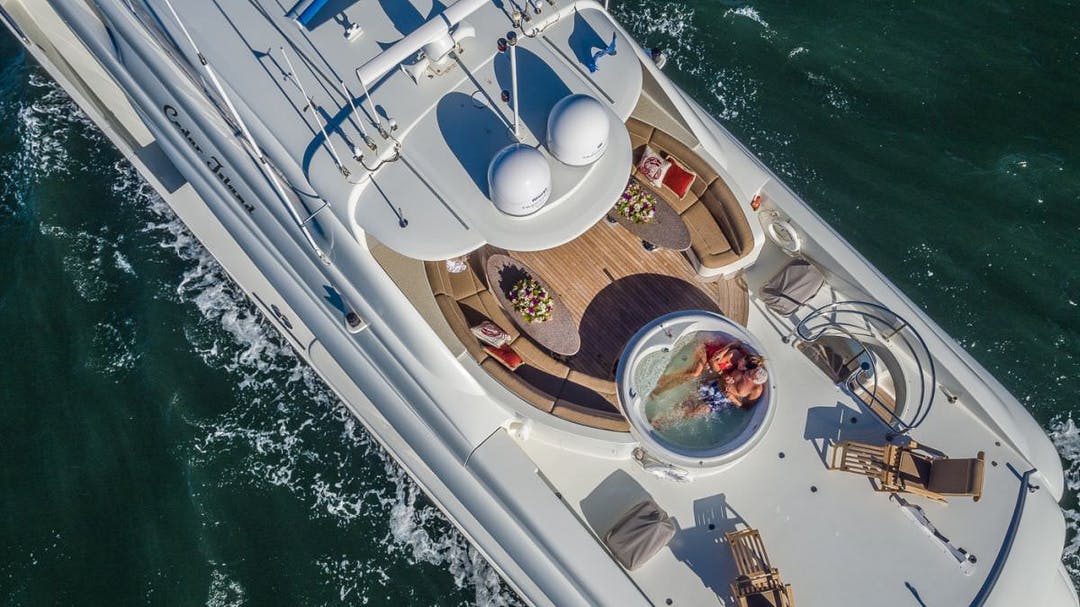 106 Lazzara luxury charter yacht - Newport Yachting Center Marina, Commercial Wharf, Newport, RI, USA