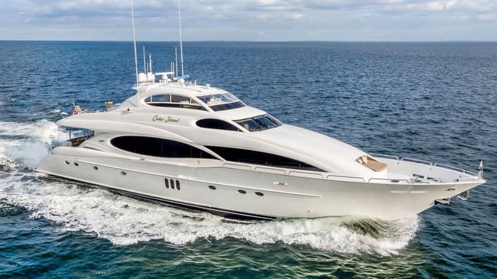 106 Lazzara luxury charter yacht - Newport Yachting Center Marina, Commercial Wharf, Newport, RI, USA