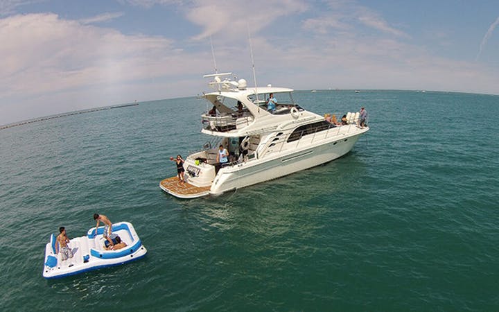 60 Sea Ray luxury charter yacht - 31st Street Harbor, Chicago, IL, USA