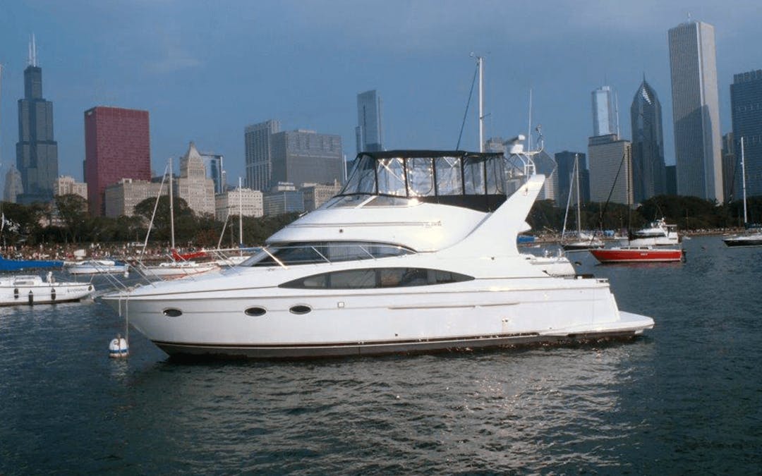 47 Carver luxury charter yacht - 31st Street Harbor, Chicago, IL, USA