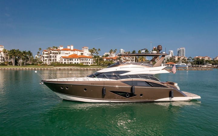 66' Marquis luxury charter yacht - Miami Beach Marina, Alton Road, Miami Beach, FL, USA