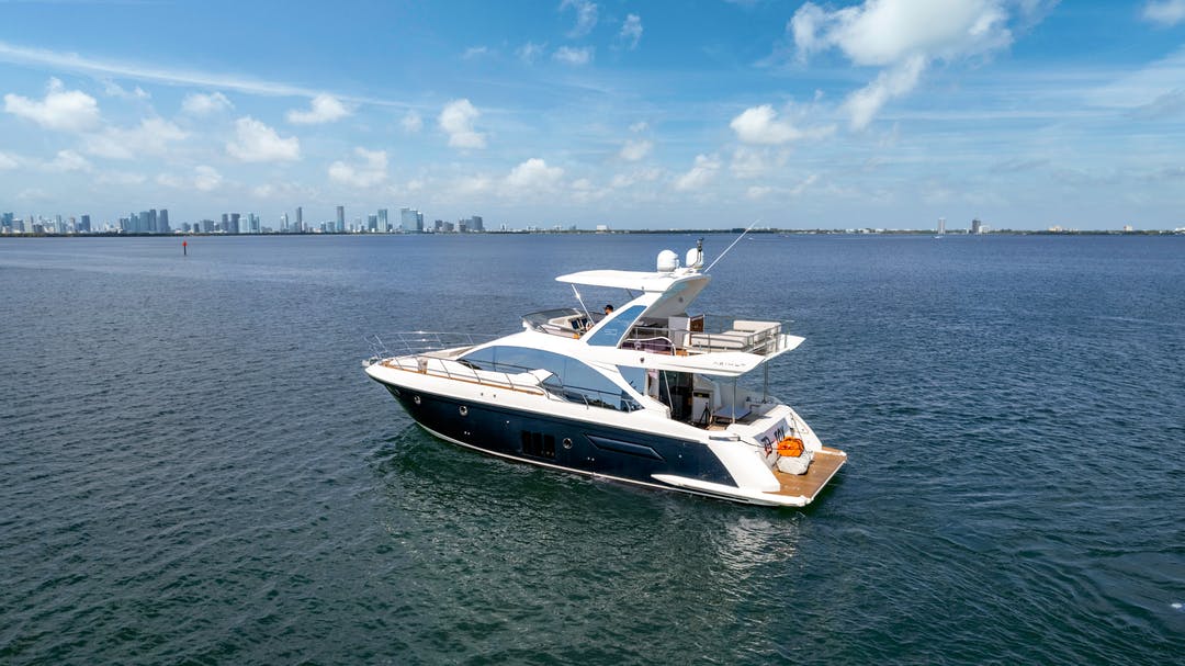 50' Azimut Fly  luxury charter yacht - Miami Beach Marina, Alton Road, Miami Beach, FL, USA - 1