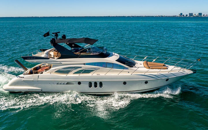 62 Azimut luxury charter yacht - Miami Beach Marina, Alton Road, Miami Beach, FL, USA