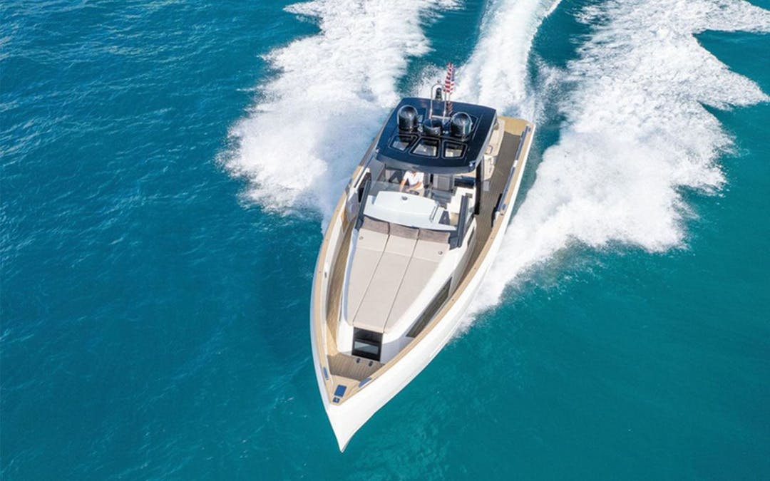 44 Fjord luxury charter yacht - River Landing Miami, Northwest North River Drive, Miami, FL, USA