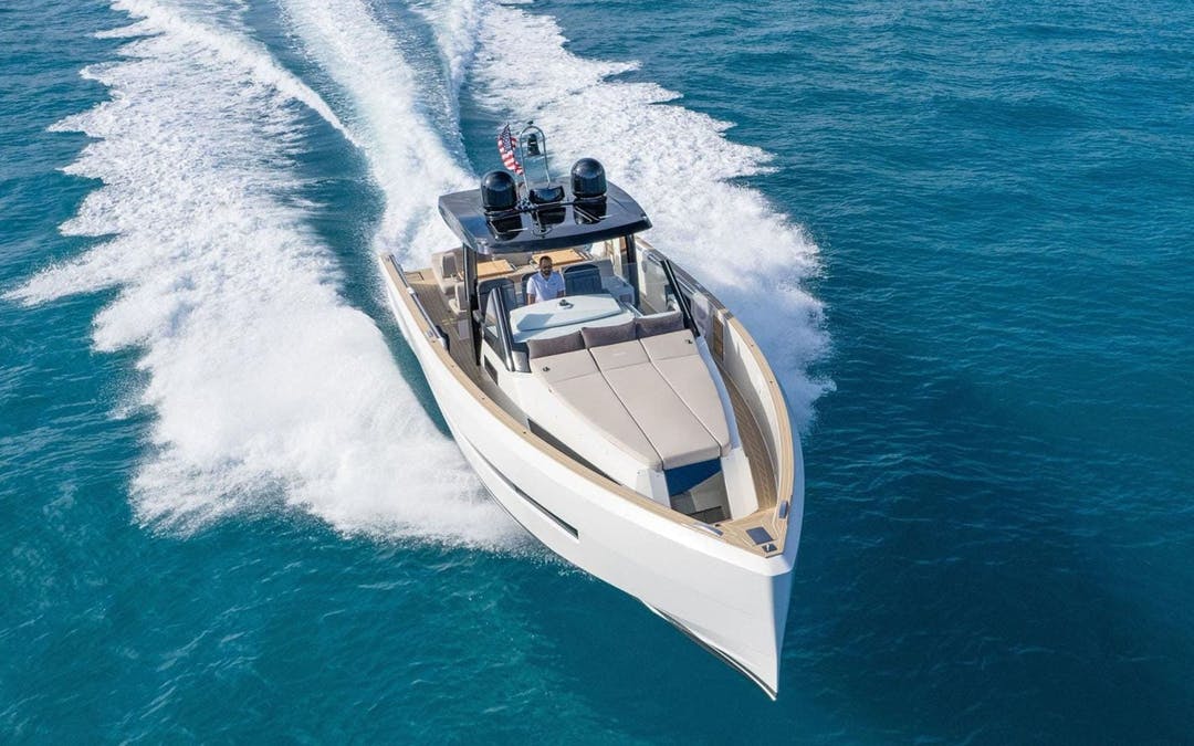 44 Fjord luxury charter yacht - River Landing Miami, Northwest North River Drive, Miami, FL, USA