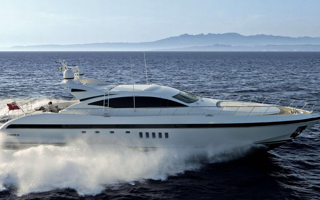 92 Mangusta luxury charter yacht - Antibes, France