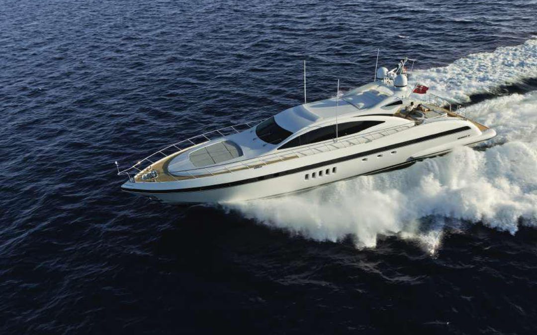 92 Mangusta luxury charter yacht - Antibes, France
