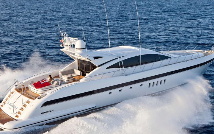 92' Mangusta luxury charter yacht - Antibes, France