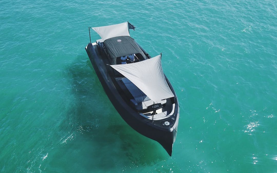 45' Vanquish luxury charter yacht - Botafoc Ibiza, Av. de Juan Carlos I, 07800 Ibiza, Balearic Islands, Spain - 3