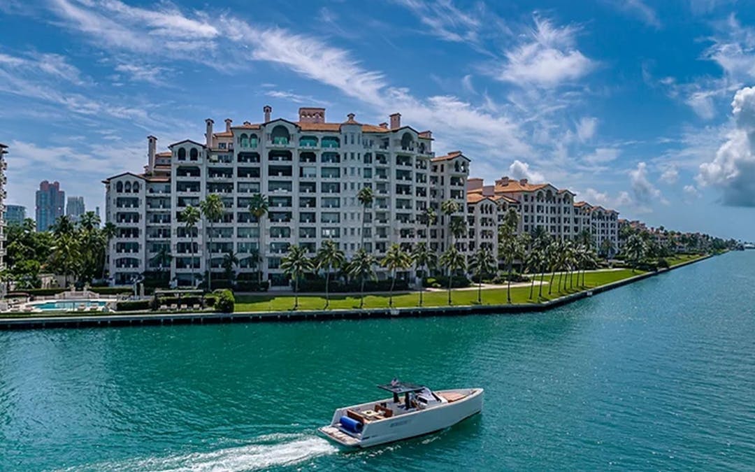 40 Fjord luxury charter yacht - Venetian Marina & Yacht Club, North Bayshore Drive, Miami, FL, USA