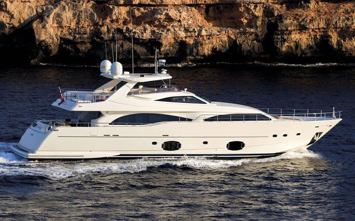 97 Ferretti luxury charter yacht - Bodrum, Muğla Province, Turkey